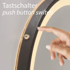 Paul Neuhaus LED Spiegel VIDRO, grau