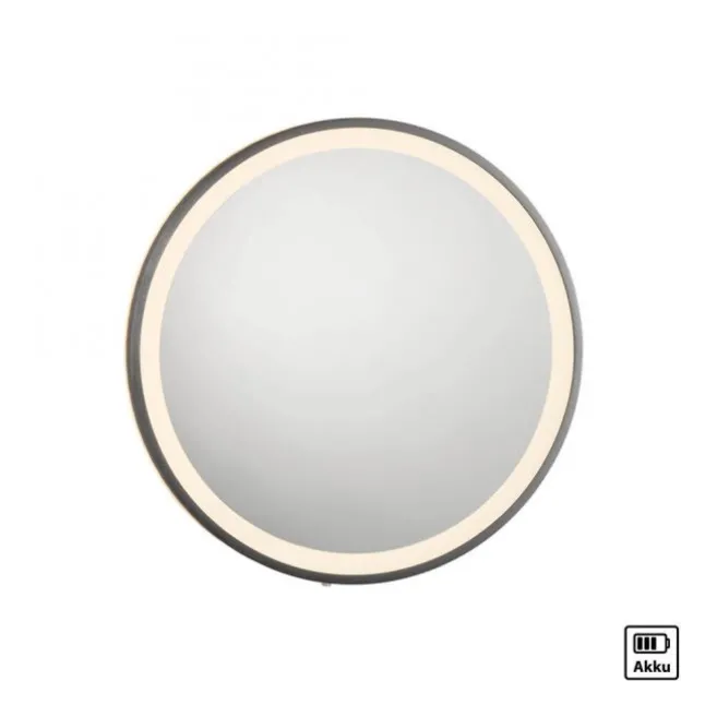 Paul Neuhaus LED Spiegel VIDRO, grau