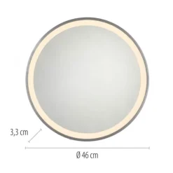 Paul Neuhaus LED Spiegel VIDRO, grau