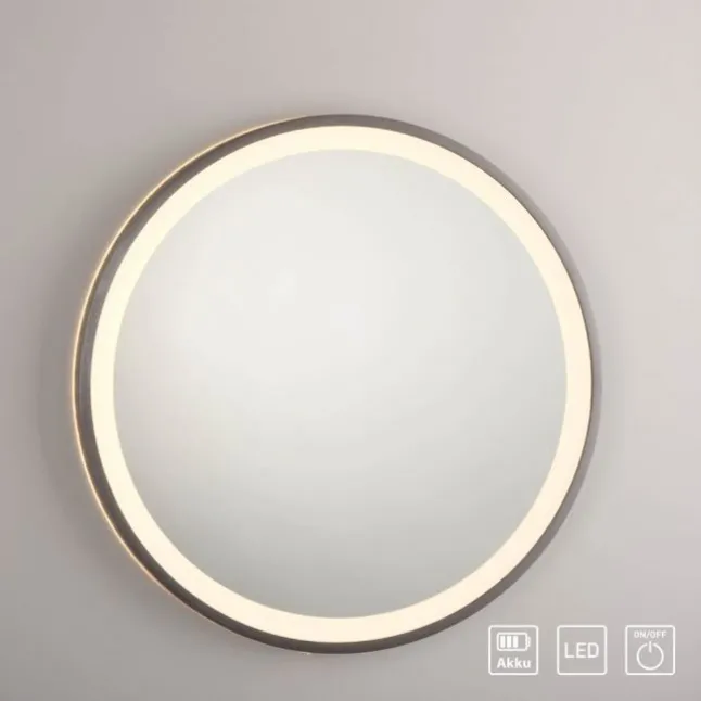 Paul Neuhaus LED Spiegel VIDRO, grau