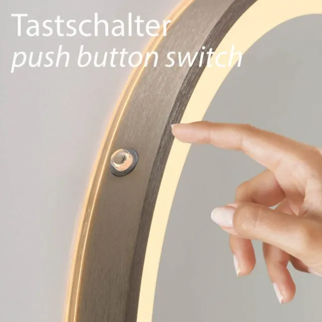 Paul Neuhaus LED Spiegel VIDRO, bronce