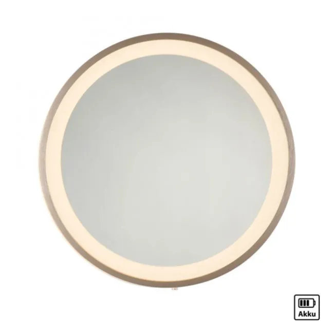 Paul Neuhaus LED Spiegel VIDRO, bronce,