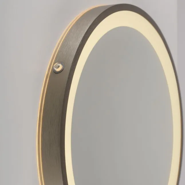 Paul Neuhaus LED Spiegel VIDRO, bronce,