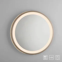 Paul Neuhaus LED Spiegel VIDRO, bronce,