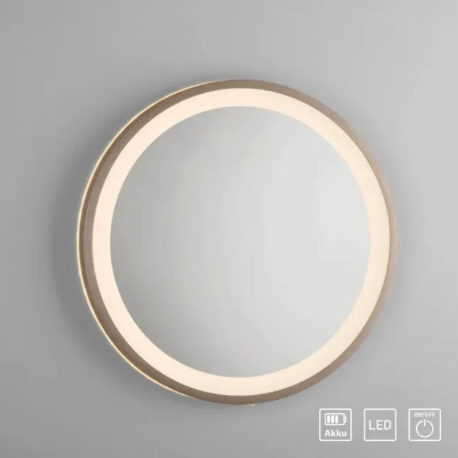 Paul Neuhaus LED Spiegel VIDRO, bronce,