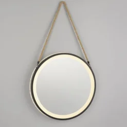 Paul Neuhaus LED Spiegel VIDRO, schwarz,