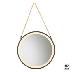 Paul Neuhaus LED Spiegel VIDRO, schwarz,