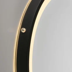 Paul Neuhaus LED Spiegel VIDRO, schwarz,
