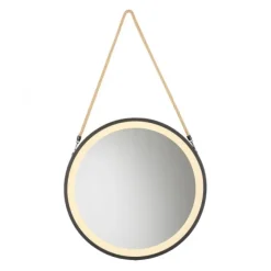 Paul Neuhaus LED Spiegel VIDRO, schwarz,