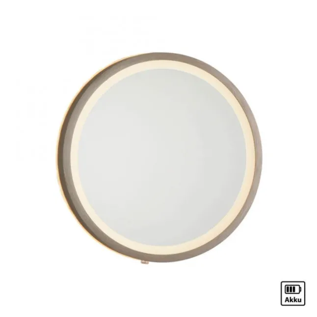 Paul Neuhaus LED Spiegel VIDRO, bronce,