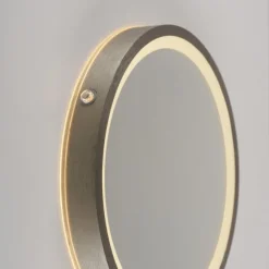Paul Neuhaus LED Spiegel VIDRO, bronce,