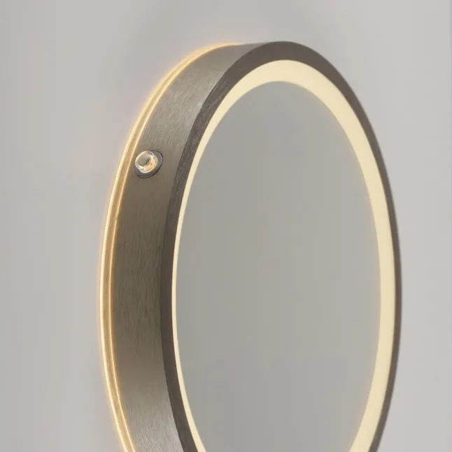 Paul Neuhaus LED Spiegel VIDRO, bronce,