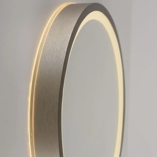 Paul Neuhaus LED Spiegel VIDRO, bronce,