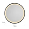 Paul Neuhaus LED Spiegel VIDRO, grau,