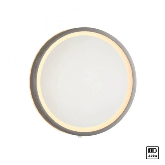 Paul Neuhaus LED Spiegel VIDRO, grau,