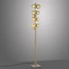 Paul Neuhaus LED Stehleuchte PURE Popup bronce dimmbar Amberglas