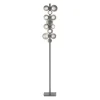 Paul Neuhaus LED Stehleuchte PURE Popup platin (grau) dimmbar Rauchglas CCT