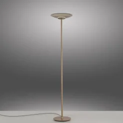 Paul Neuhaus LED Stehleuchte Pure Moon bronce Touchdimmer Amberfarben