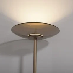 Paul Neuhaus LED Stehleuchte Pure Moon bronce Touchdimmer Amberfarben