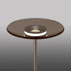 Paul Neuhaus LED Stehleuchte Pure Moon bronce Touchdimmer Amberfarben
