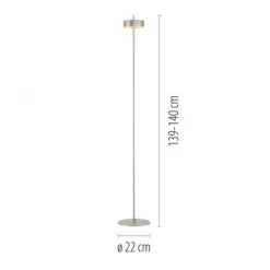 Paul Neuhaus LED Stehleuchte Q-ROTATE aluminium Smarthome App