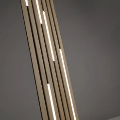 Paul Neuhaus LED Stehleuchte Q-AKUSTIK Holz-natur Smarthome steuerbar