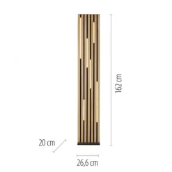 Paul Neuhaus LED Stehleuchte Q-AKUSTIK Holz-natur Smarthome steuerbar