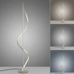 Paul Neuhaus LED Stehleuchte Q-SWING silber steuerbar Smart Home