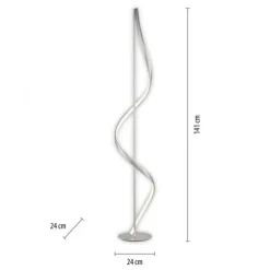 Paul Neuhaus LED Stehleuchte Q-SWING silber steuerbar Smart Home