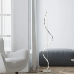 Paul Neuhaus LED Stehleuchte Q-SWING silber steuerbar Smart Home