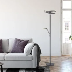 Paul Neuhaus LED Stehleuchte anthrazit dimmbar CCT Memoryfunktion