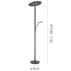 Paul Neuhaus LED Stehleuchte anthrazit dimmbar CCT Memoryfunktion