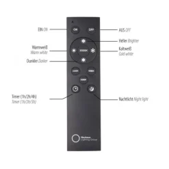 Paul Neuhaus LED Stehleuchte PURE-LINES Floor oak/graphite drehbar dimmbar