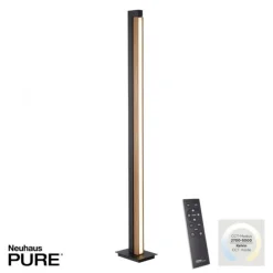 Paul Neuhaus LED Stehleuchte PURE-LINES Floor oak/graphite drehbar dimmbar