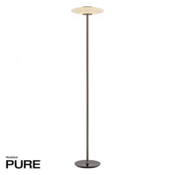 Paul Neuhaus LED Stehleuchte PURE Vitrum Glas dark-metal brown