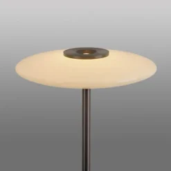 Paul Neuhaus LED Stehleuchte PURE Vitrum Glas dark-metal brown