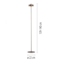 Paul Neuhaus LED Stehleuchte Q-ROTATE dark-metal brown Smarthome
