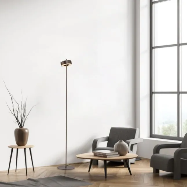 Paul Neuhaus LED Stehleuchte Q-ROTATE dark-metal brown Smarthome