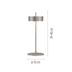 Paul Neuhaus LED Tischleuchte Q-ROTATE aluminium Smarthome App