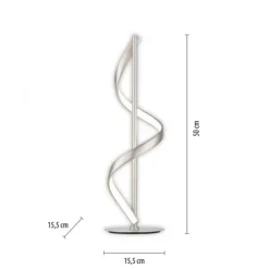 Paul Neuhaus LED Tischleuchte Q-SWING silber steuerbar Smart Home