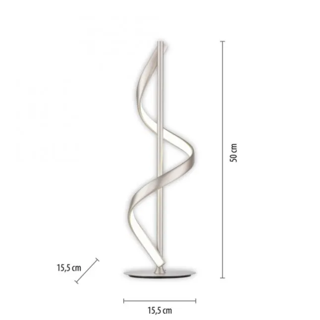 Paul Neuhaus LED Tischleuchte Q-SWING silber steuerbar Smart Home