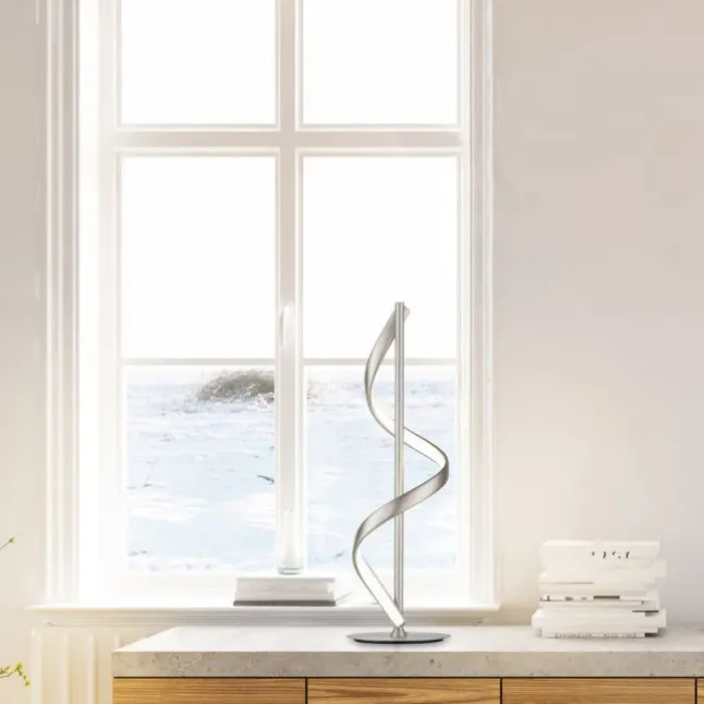 Paul Neuhaus LED Tischleuchte Q-SWING silber steuerbar Smart Home