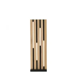 Paul Neuhaus LED Tischleuchte Q-AKUSTIK Holz-natur Smarthome App CCT