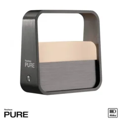 Paul Neuhaus LED Tischleuchte Pure Go grau Akku Touch USB