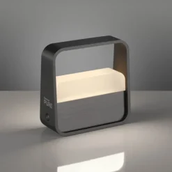 Paul Neuhaus LED Tischleuchte Pure Go grau Akku Touch USB
