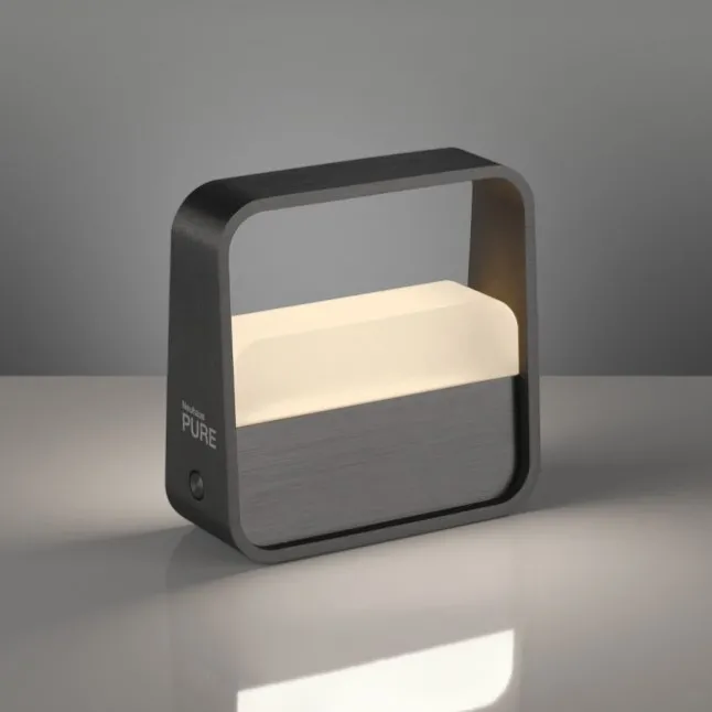 Paul Neuhaus LED Tischleuchte Pure Go grau Akku Touch USB