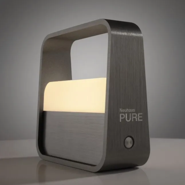 Paul Neuhaus LED Tischleuchte Pure Go grau Akku Touch USB