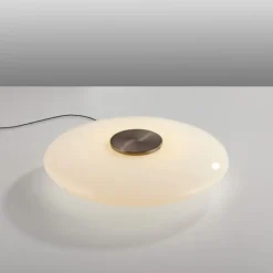 Paul Neuhaus LED Tischleuchte PURE Vitrum dark-metal-brown Touch
