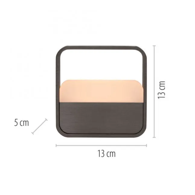 Paul Neuhaus LED Tischleuchte Pure Go dark-metal brown Akku Touch USB