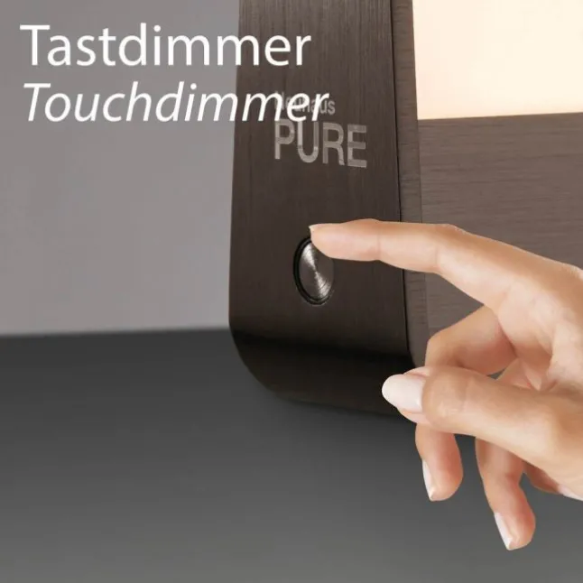 Paul Neuhaus LED Tischleuchte Pure Go dark-metal brown Akku Touch USB